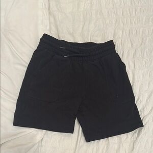 SHEIN Black Athletic Shorts with Elastic Waistband